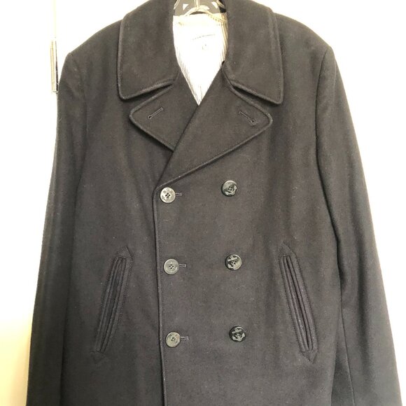 Men's Club Monaco Wool P-Coat. - Picture 1 of 6